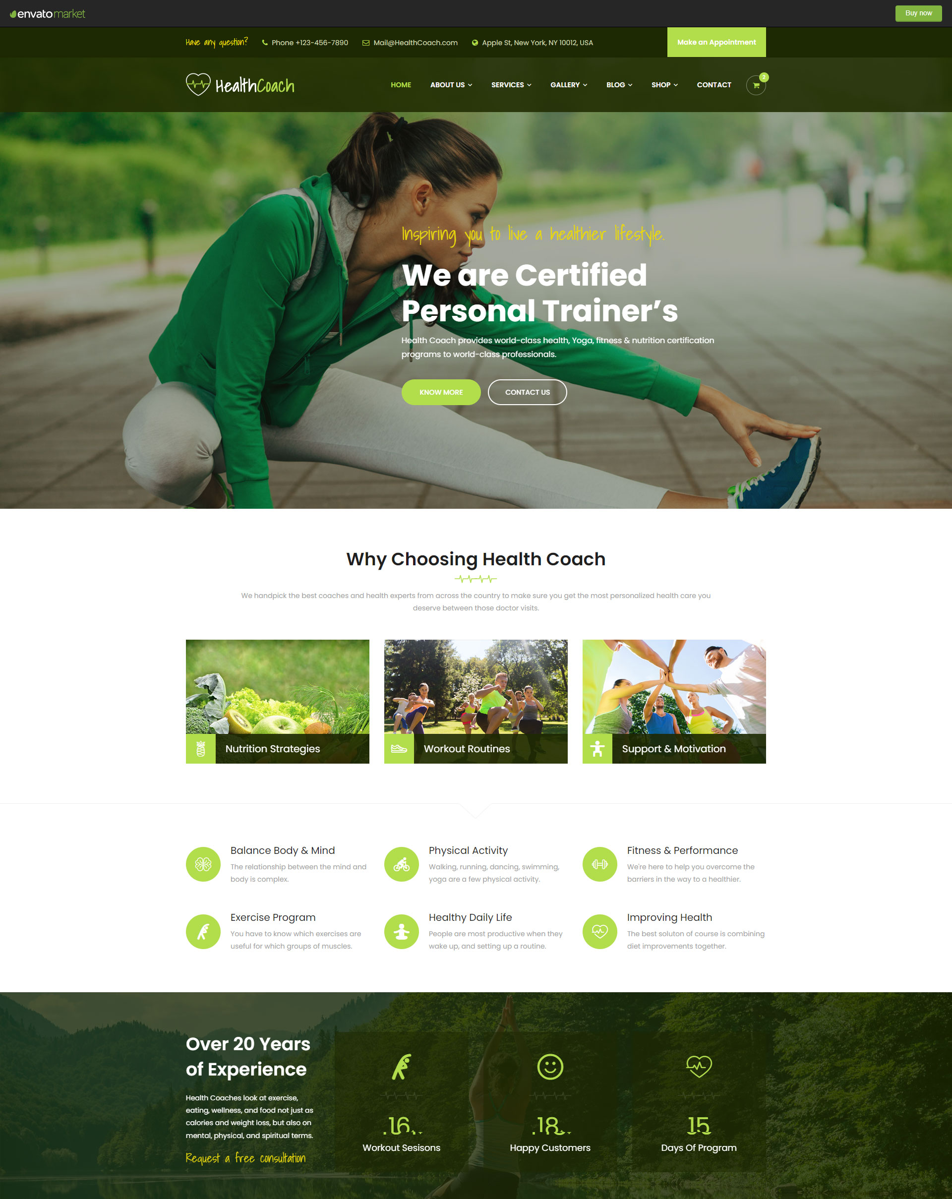 Mẫu website huấn luyện viên cá nhân 4